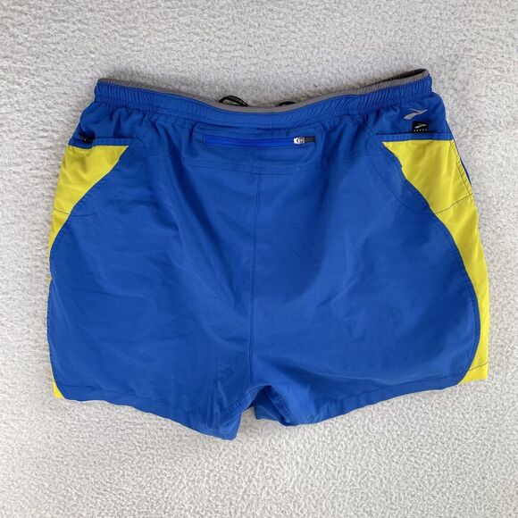 Brooks Equilibrium Shorts Womens Large Blue Running Cycling Back Pocket - Picture 9 of 14